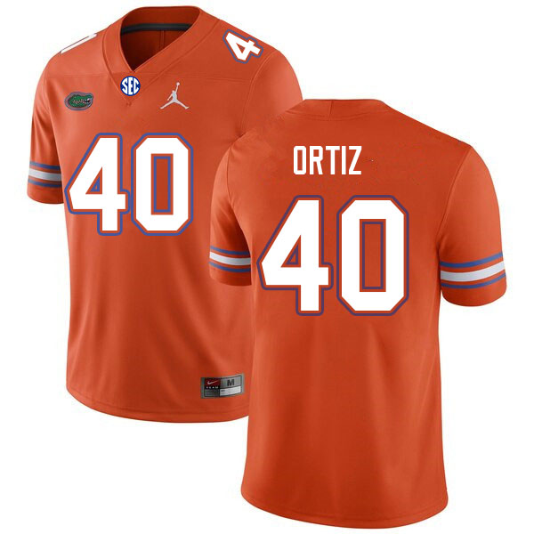 Men #40 Gabriel Ortiz Florida Gators College Football Jerseys Sale-Orange